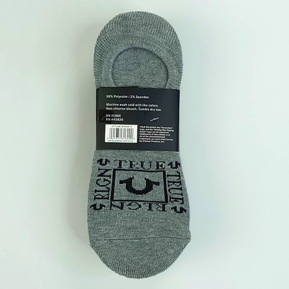 True Religion Men's 6 Pack Liners Sock Size 10-13 Shoe Size 8-12.5 - Picture 3 of 6